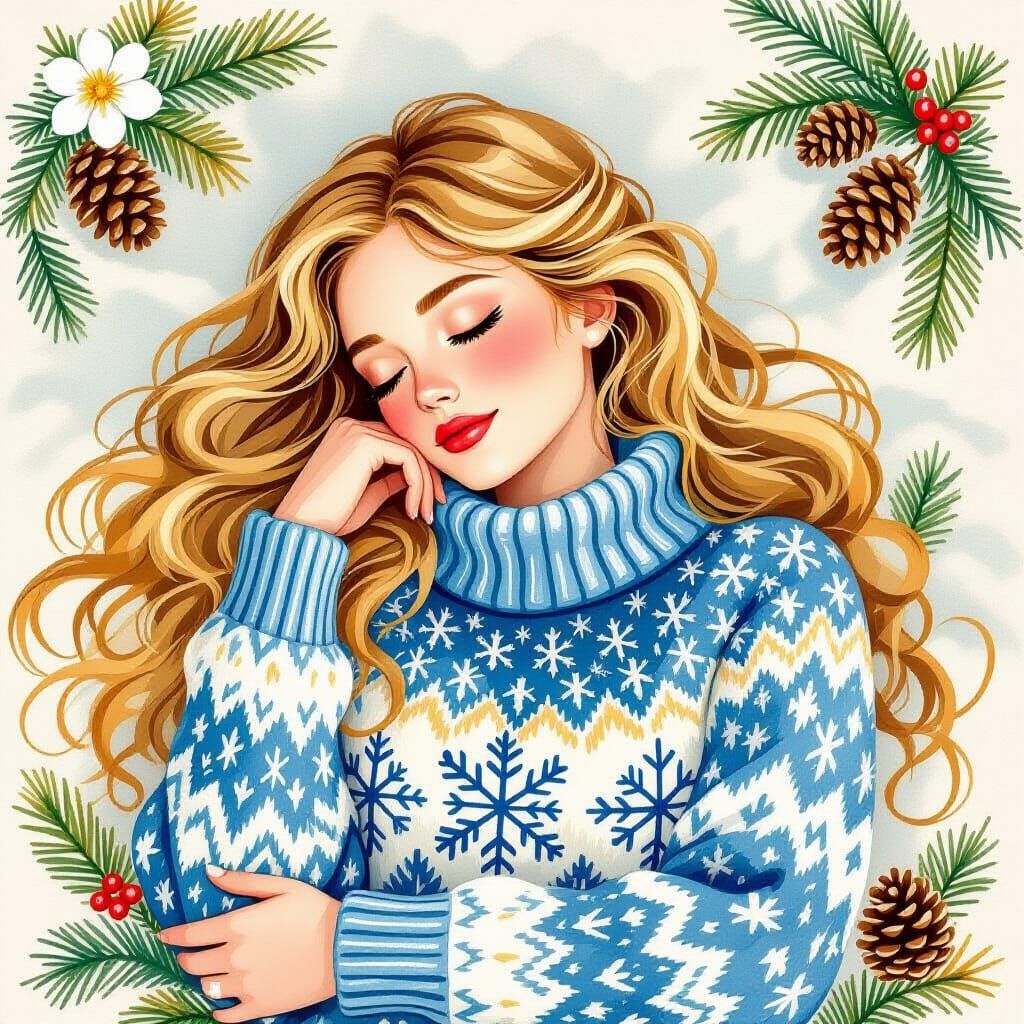 Sleeping Beauty in a Beatrix Potter Dreamscape