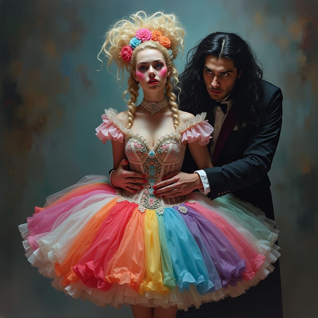 Girly Sissy Woman Submits to Dark Mafia Boss