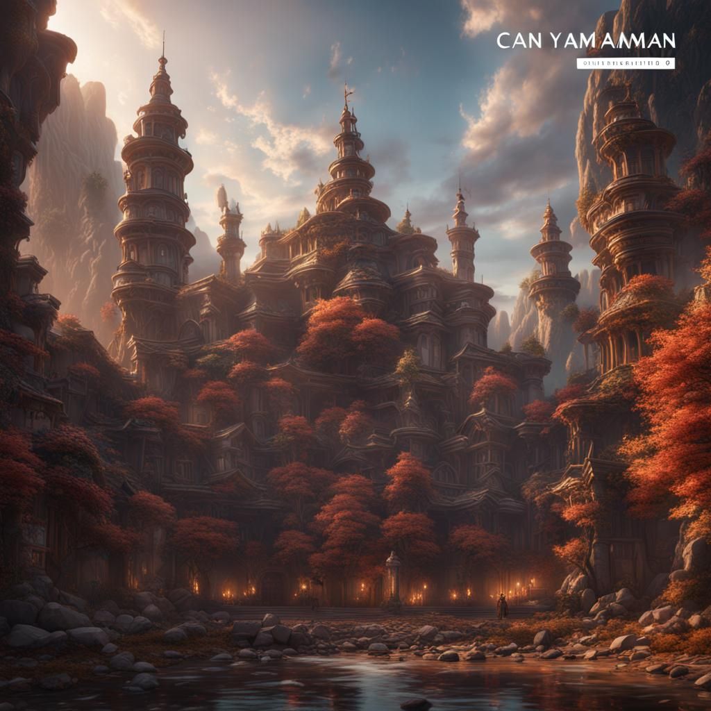 Detailed Matte Painting of Can Yaman