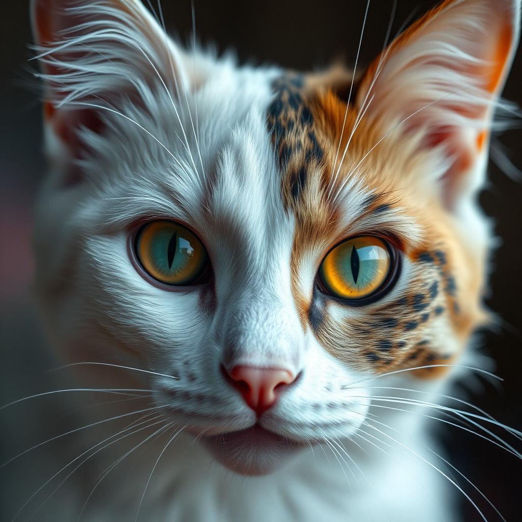 Mystical Cat Portrait in Fantasy Style