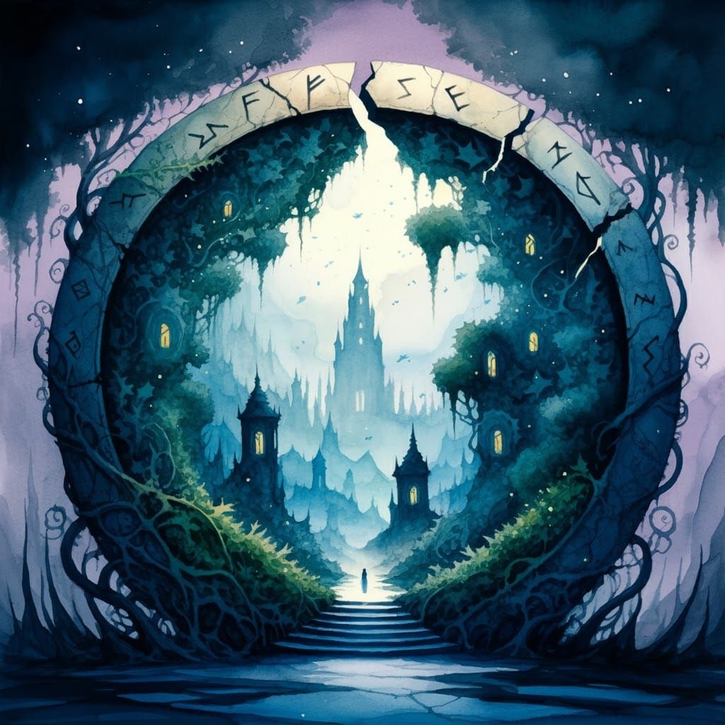 Surreal Stargate Opens to Ethereal Paradise