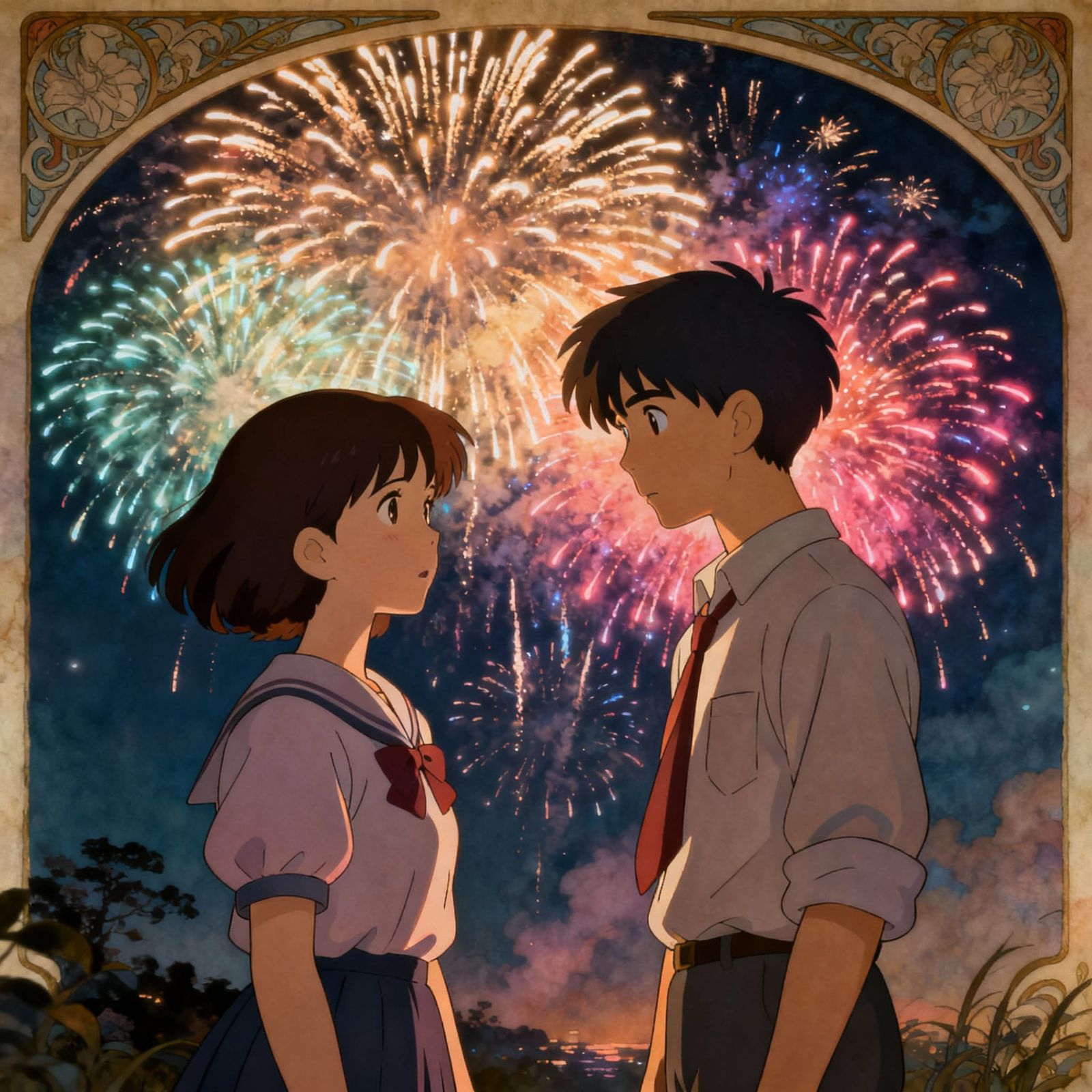 Teenage Reunion Under Fireworks: A Pinky Promise Fulfilled