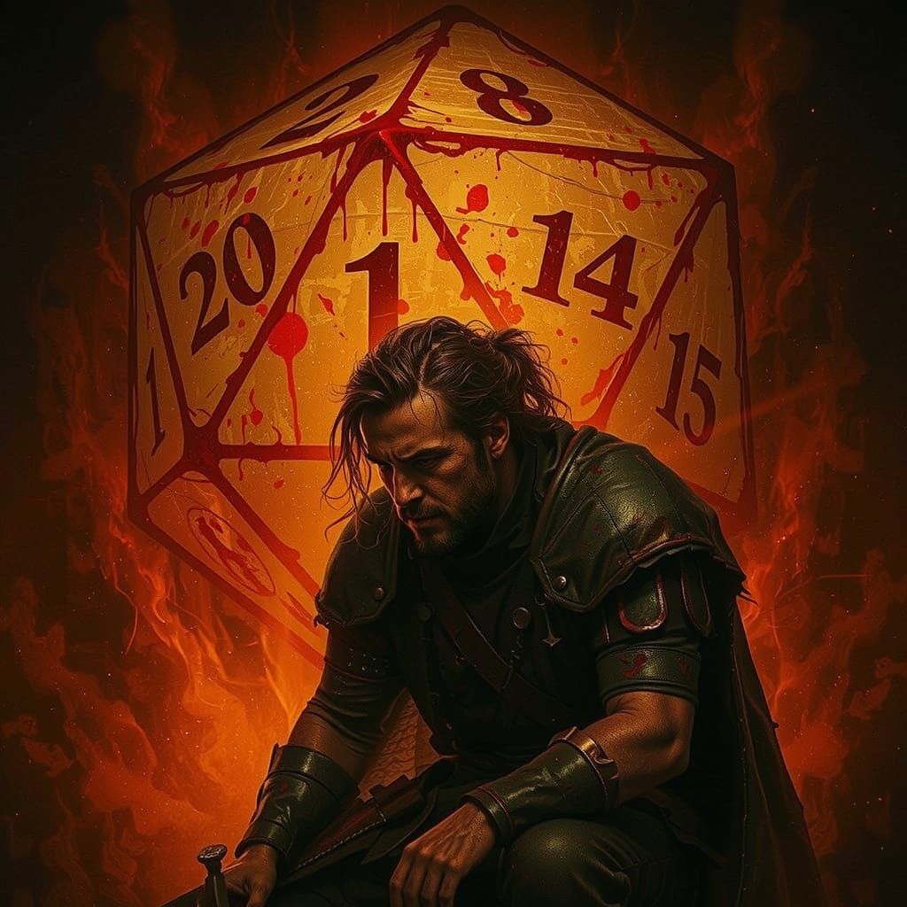 Defeated Rogue Warrior with Bad Dice Roll