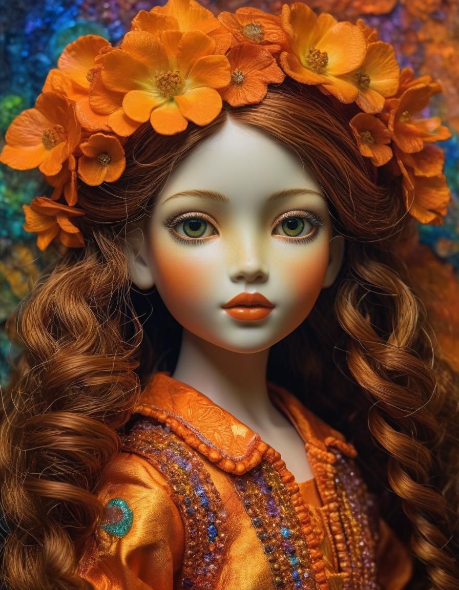 Beautiful Girl Doll in Fauvism Style