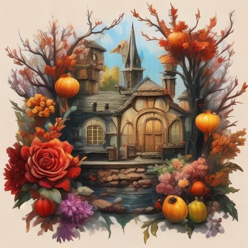 Ominous Tinkerbell as Alcohol Ink and Oil Painting