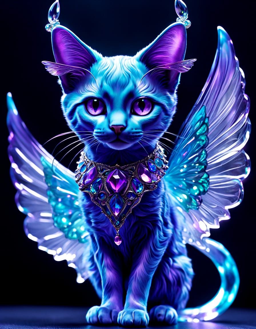 Majestic Enchantress Cat in Flight