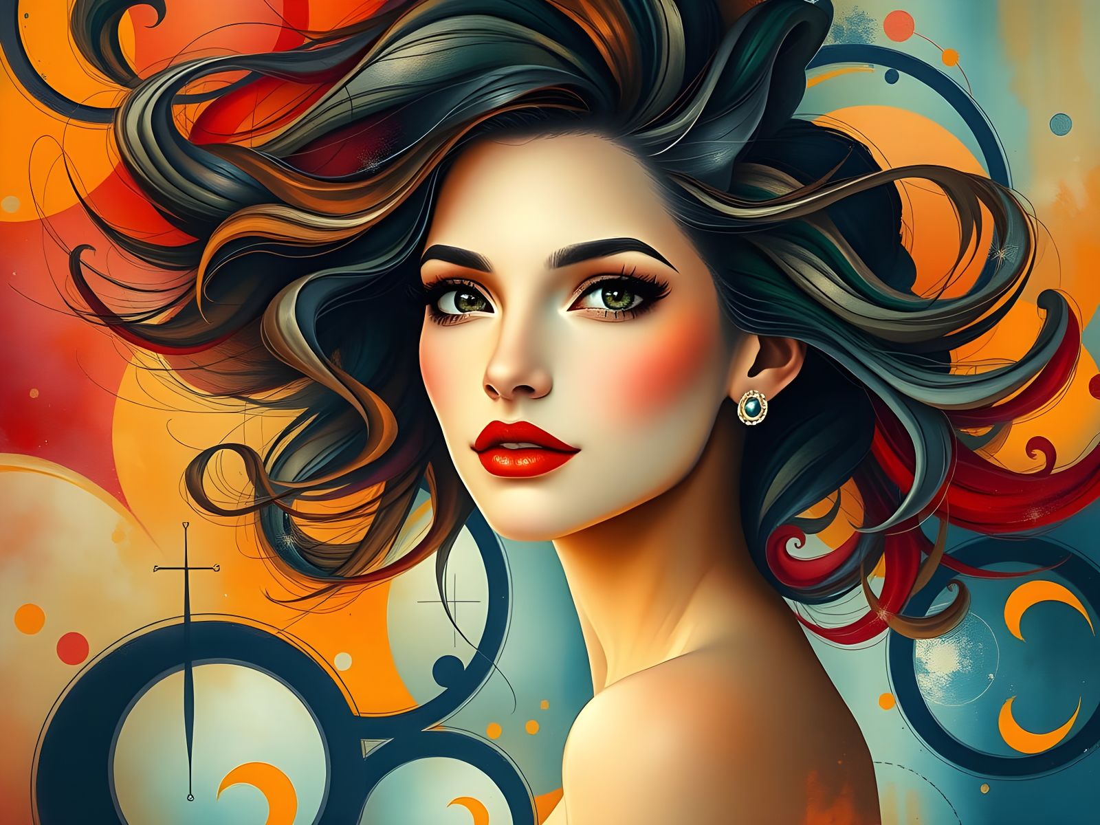 Ethereal Lady in a Harlem Renaissance-Inspired Dreamscape