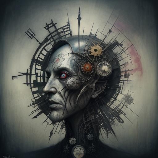 Surreal Sickness: A Mixed Media Illustration