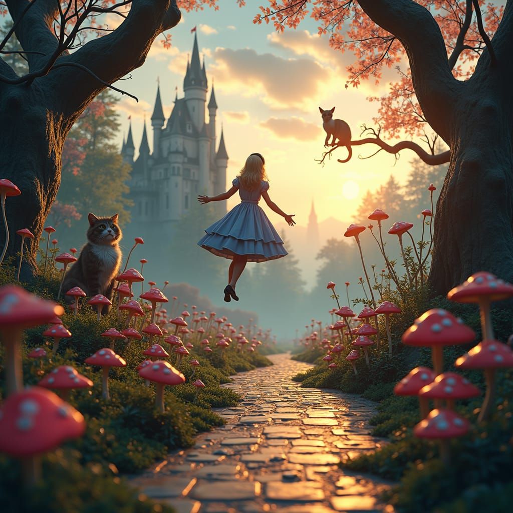 Alice in Wonderland: Surreal Fantasy Concept Art