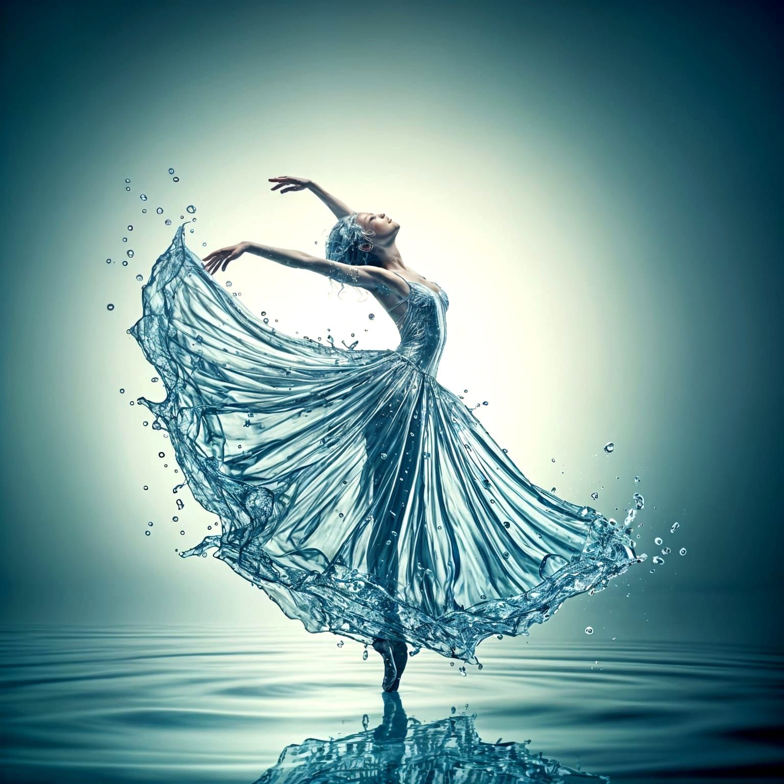 Enchanting Water Dancer in Elegant Flow