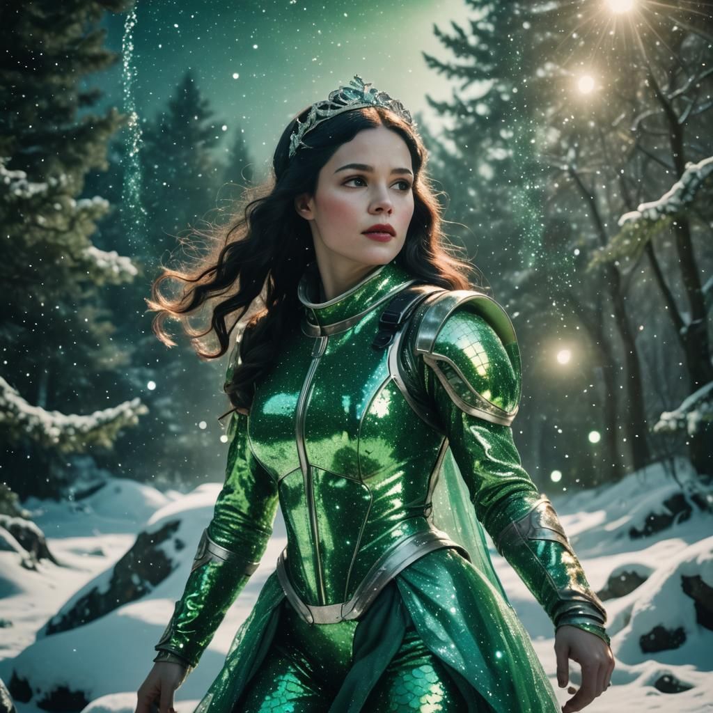 Snow White as Space Mermaid Cosmonaut