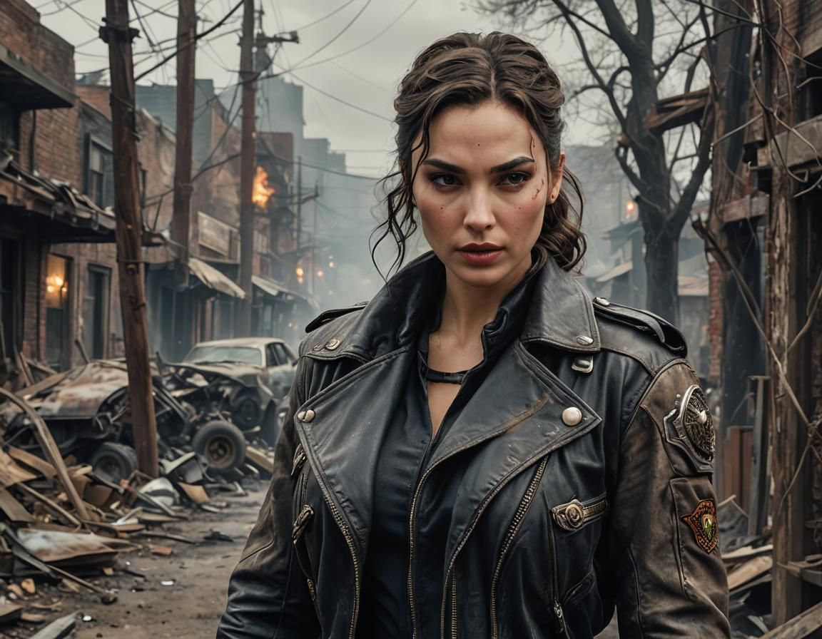 Gal Gadot as Post-Apocalyptic Rockabilly Survivor