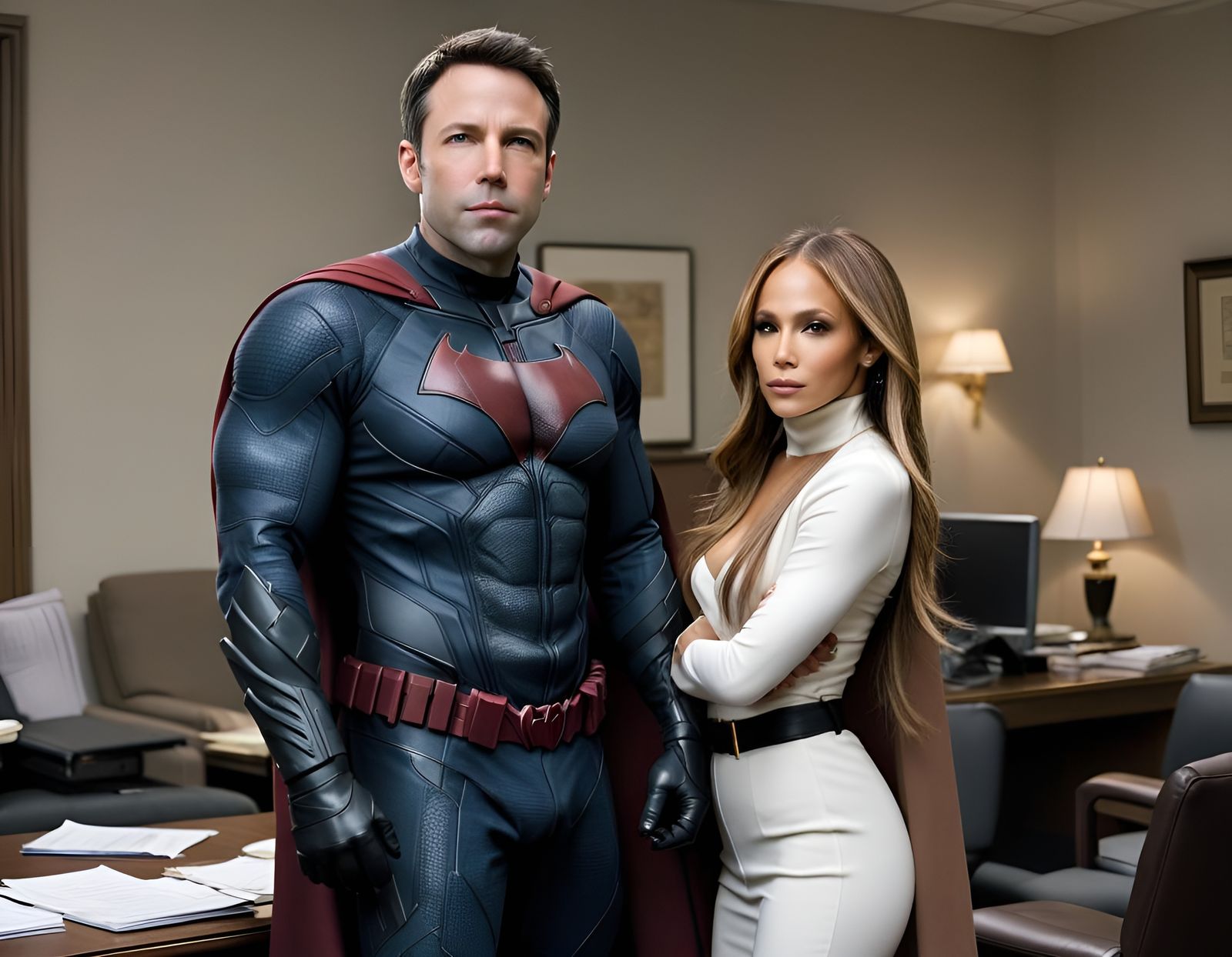 Batman Daredevil Accountant with Jennifer Lopez