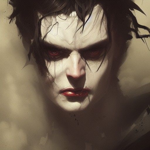 Sinister Byronic Hero in Gothic Style