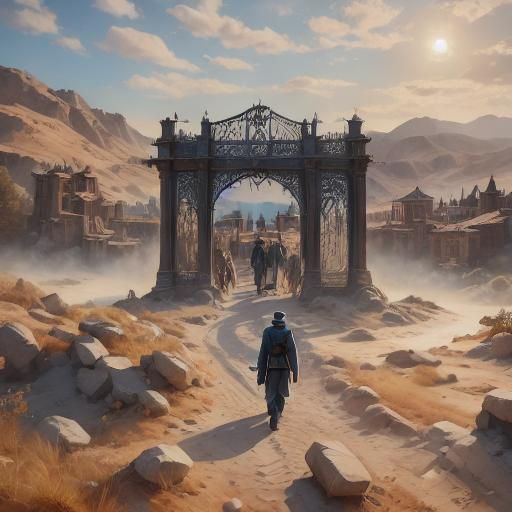 Sunset Over Hogwarts: Detailed Matte Painting