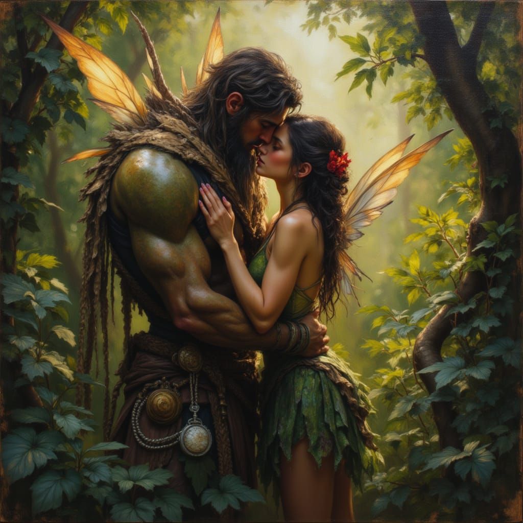 Enchanted Forest Rendezvous: Fairy and Ogre Love