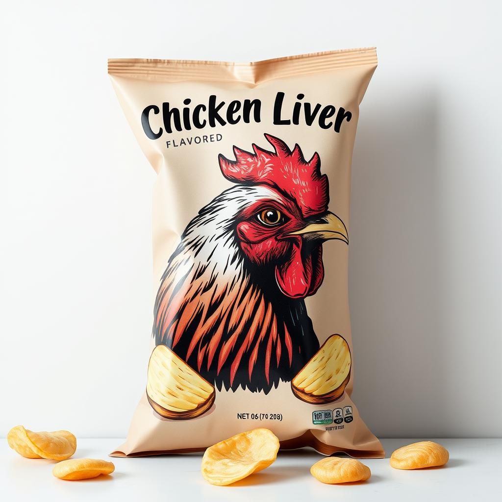 Chicken Liver Potato Chips: Darkly Humorous Design
