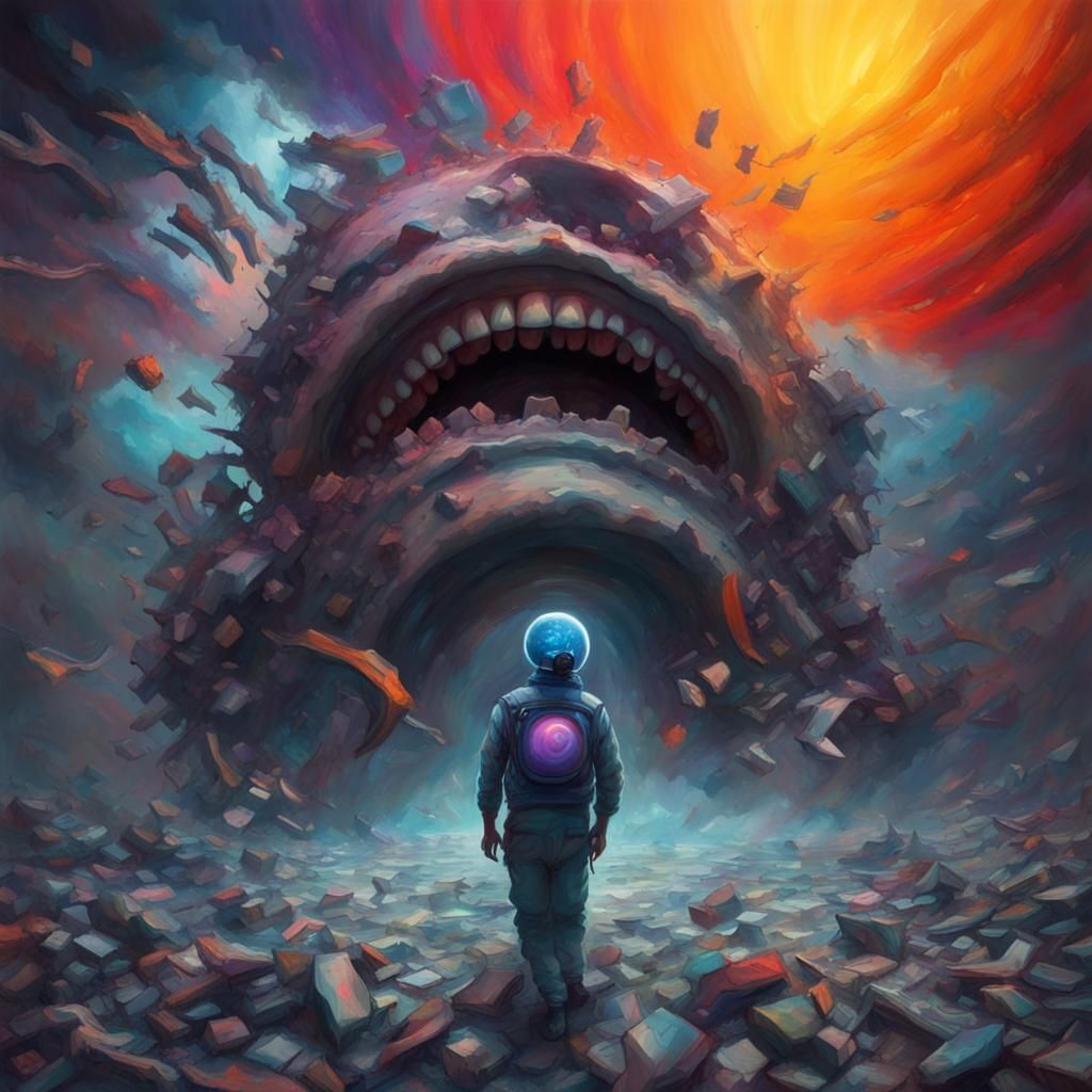 Surreal Earthquake Reveals Evil Grinning Person