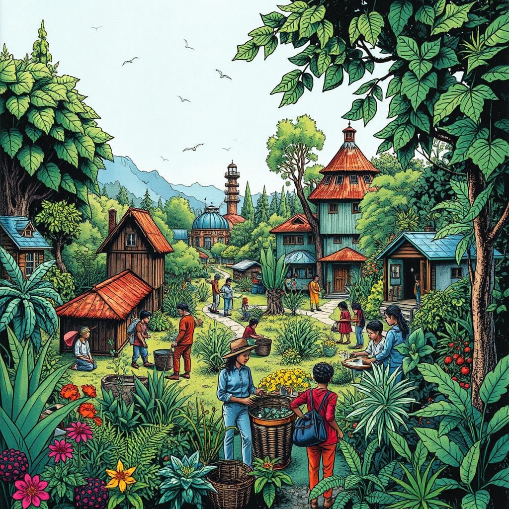 Vibrant Community Thrives in Harmony with Nature