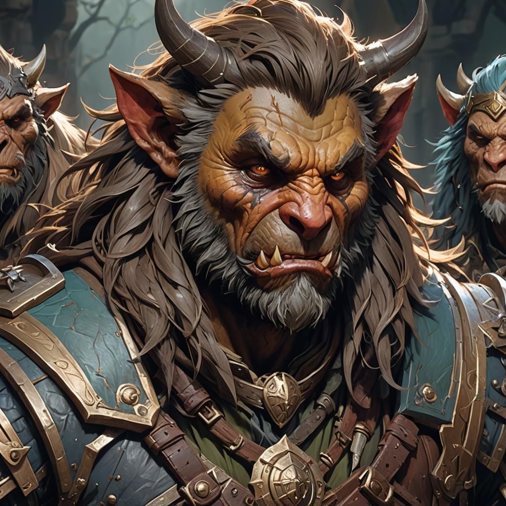 Bugbear Rogue Portrait in Fantasy Art Style