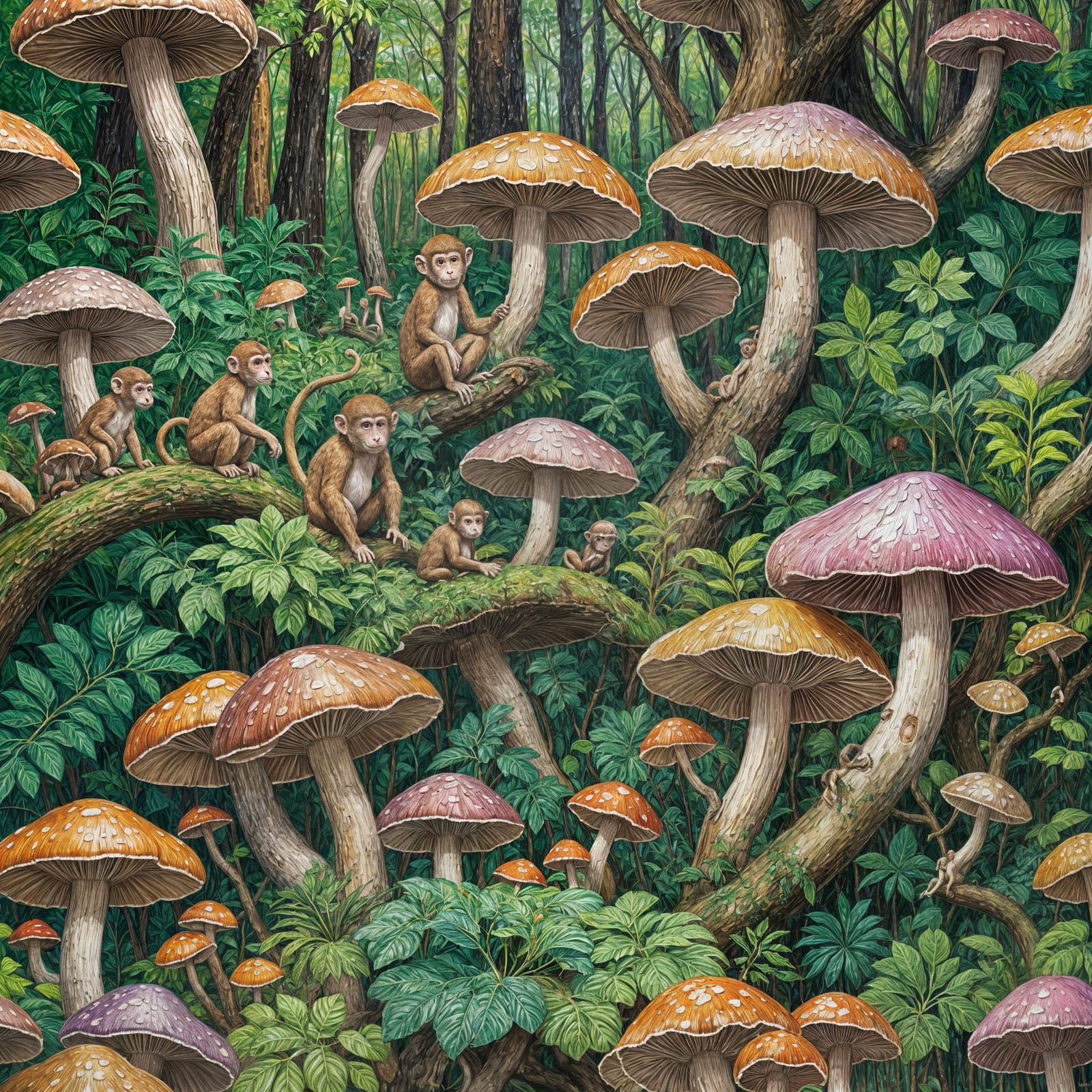 Monkeys on Shrooms