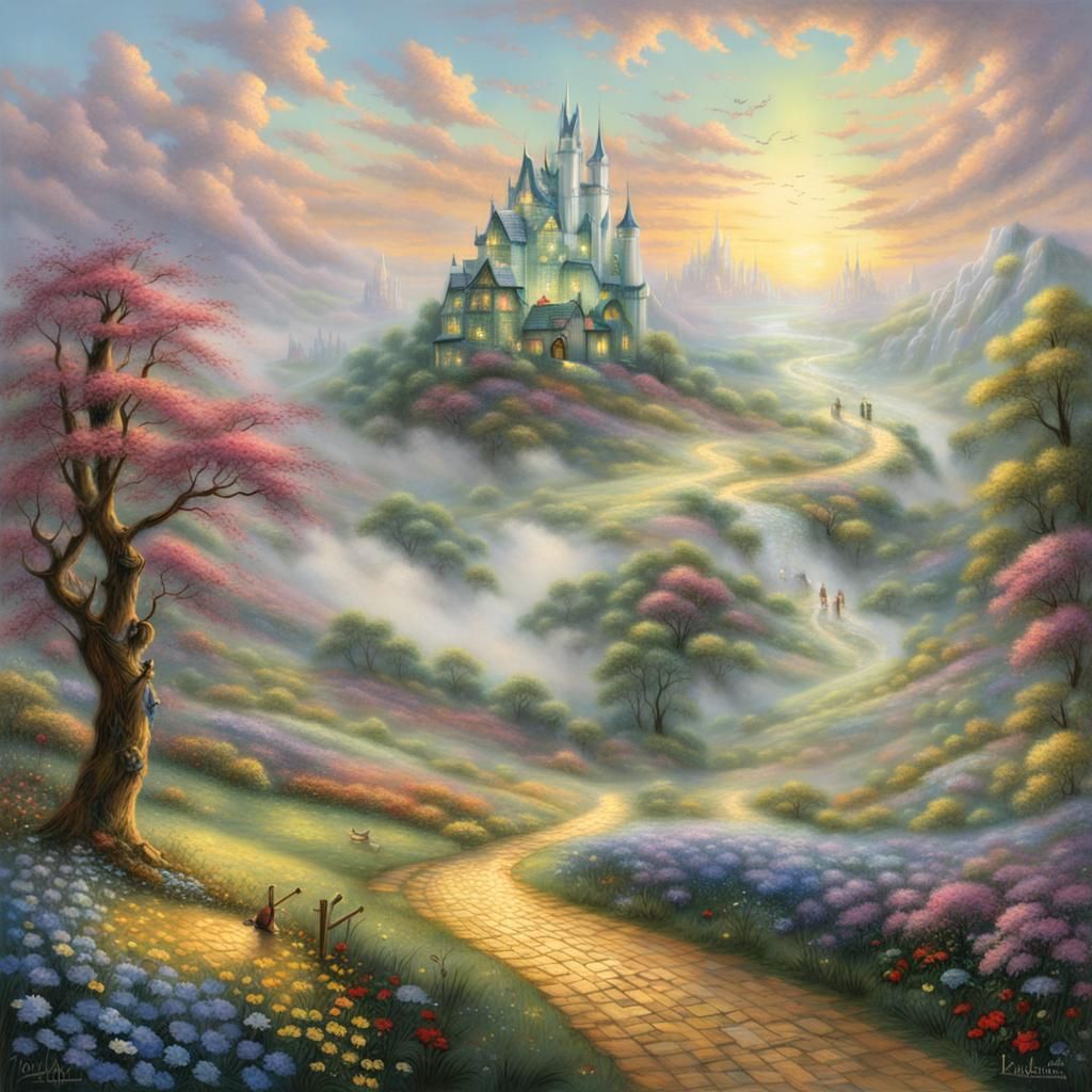 Ethereal Wizard of Oz Fantasy Landscape