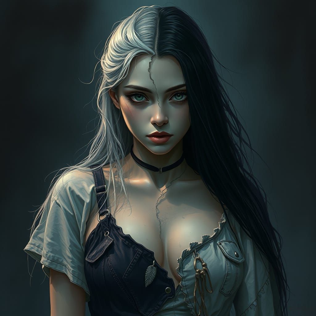 Biracial Woman Torn Between Two Worlds