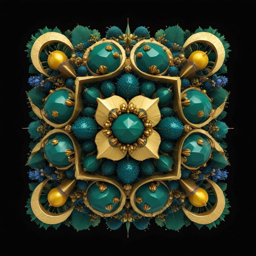 Fierce Feminine Landscape in Geometric Style