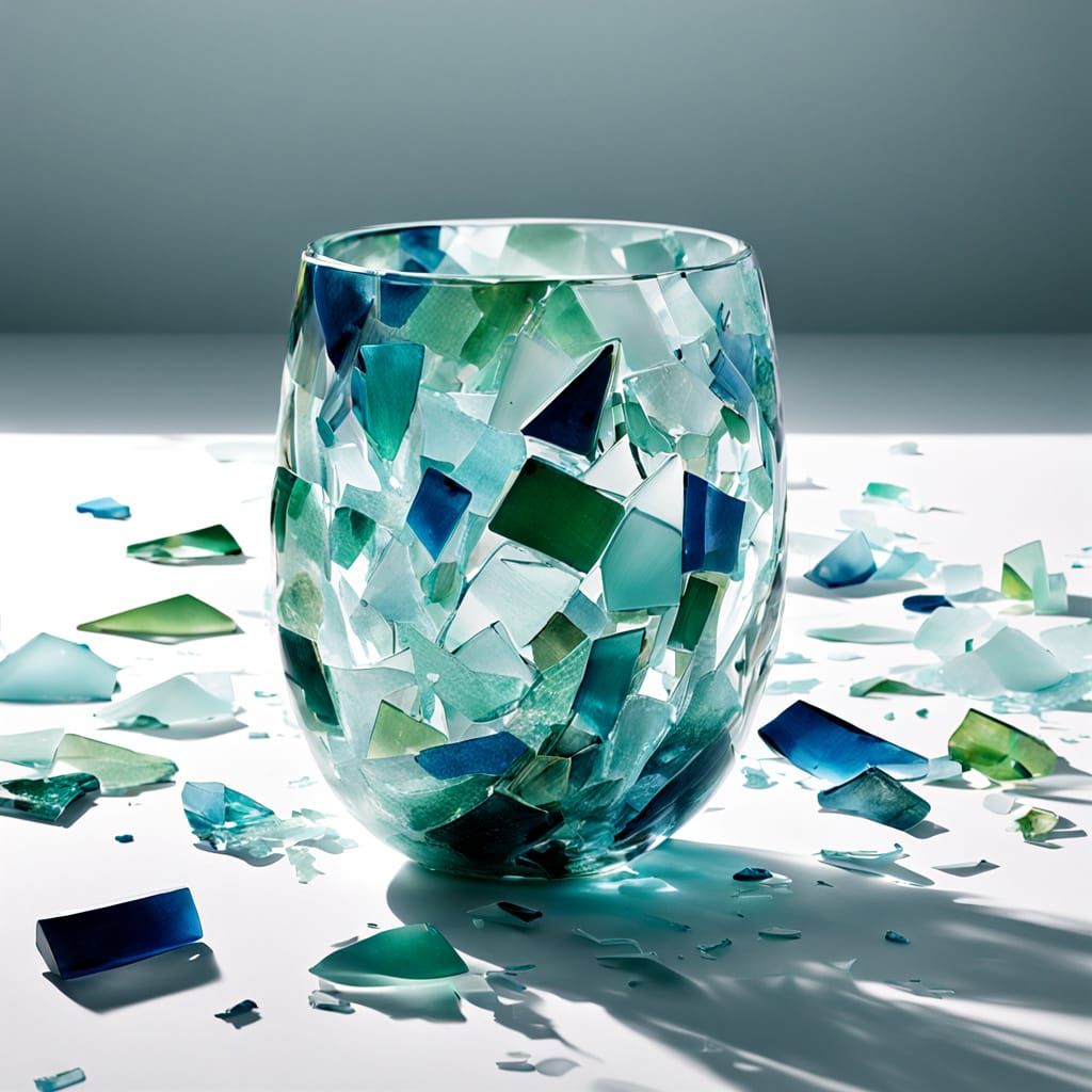 Fragmented Vase: A Mysterious Composition