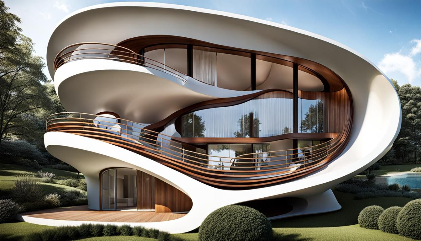 Fluid Home Architecture Inspired by Abstract Art