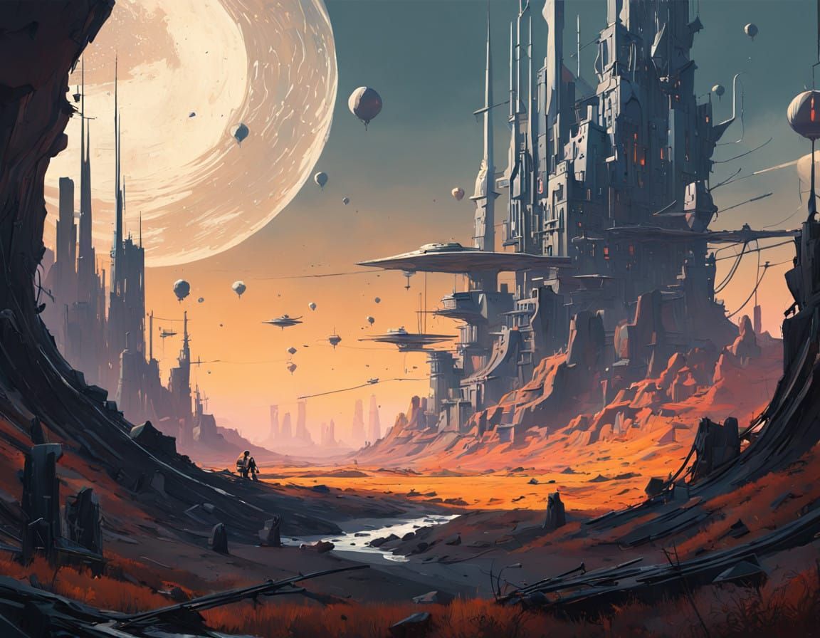 Surreal Silver Realms in Hyper Realistic Fantasy