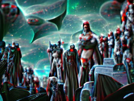 Cosmic Legions Feast on Starry Carcass in 3D