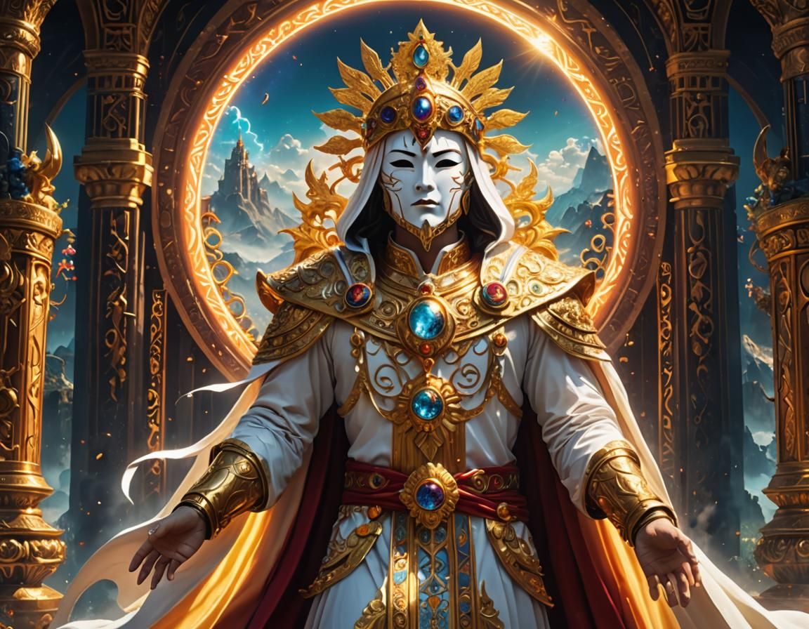 Divine Servant Purifying World with Sacred Light