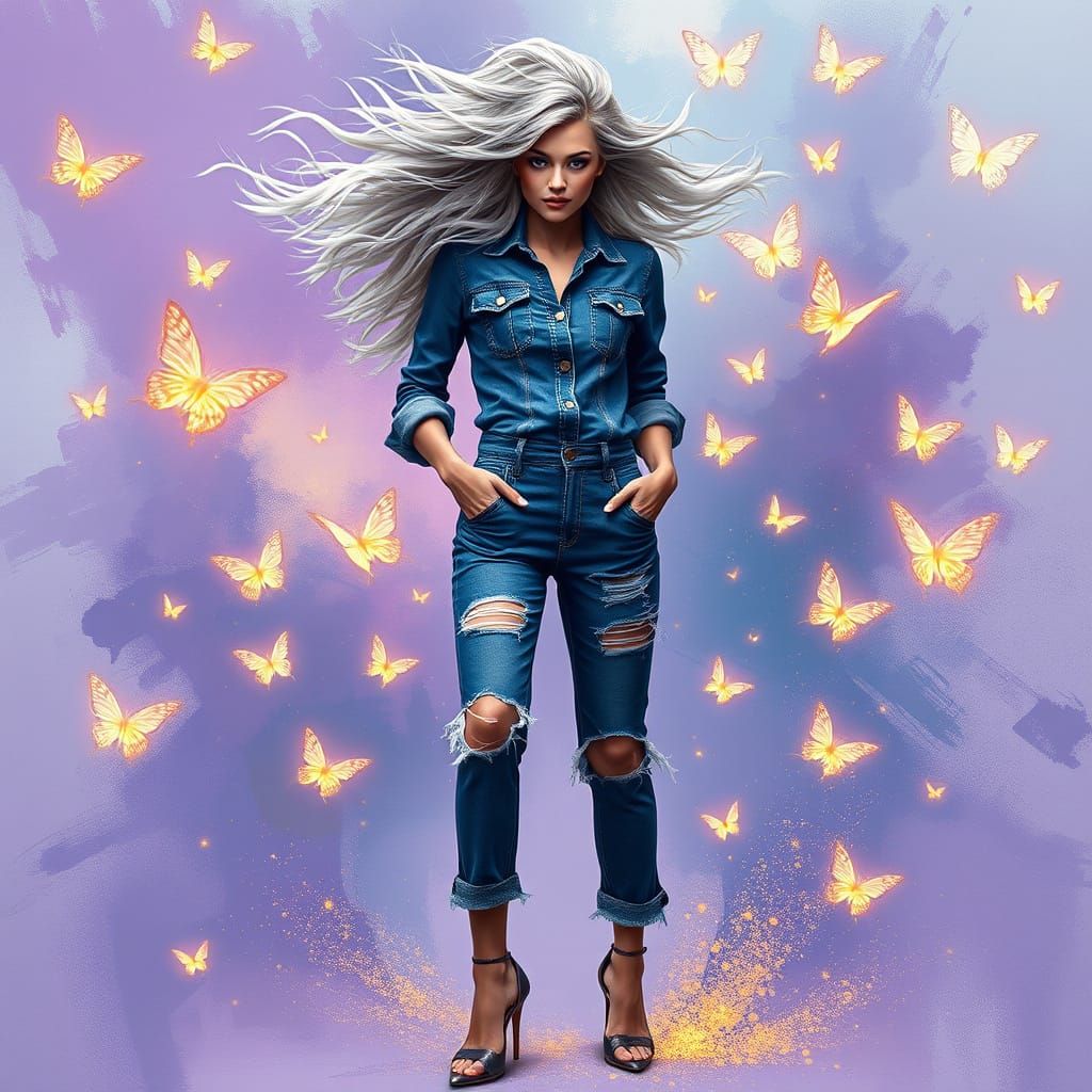 Free-Spirited Witch Empowered by Otherworldly Energy