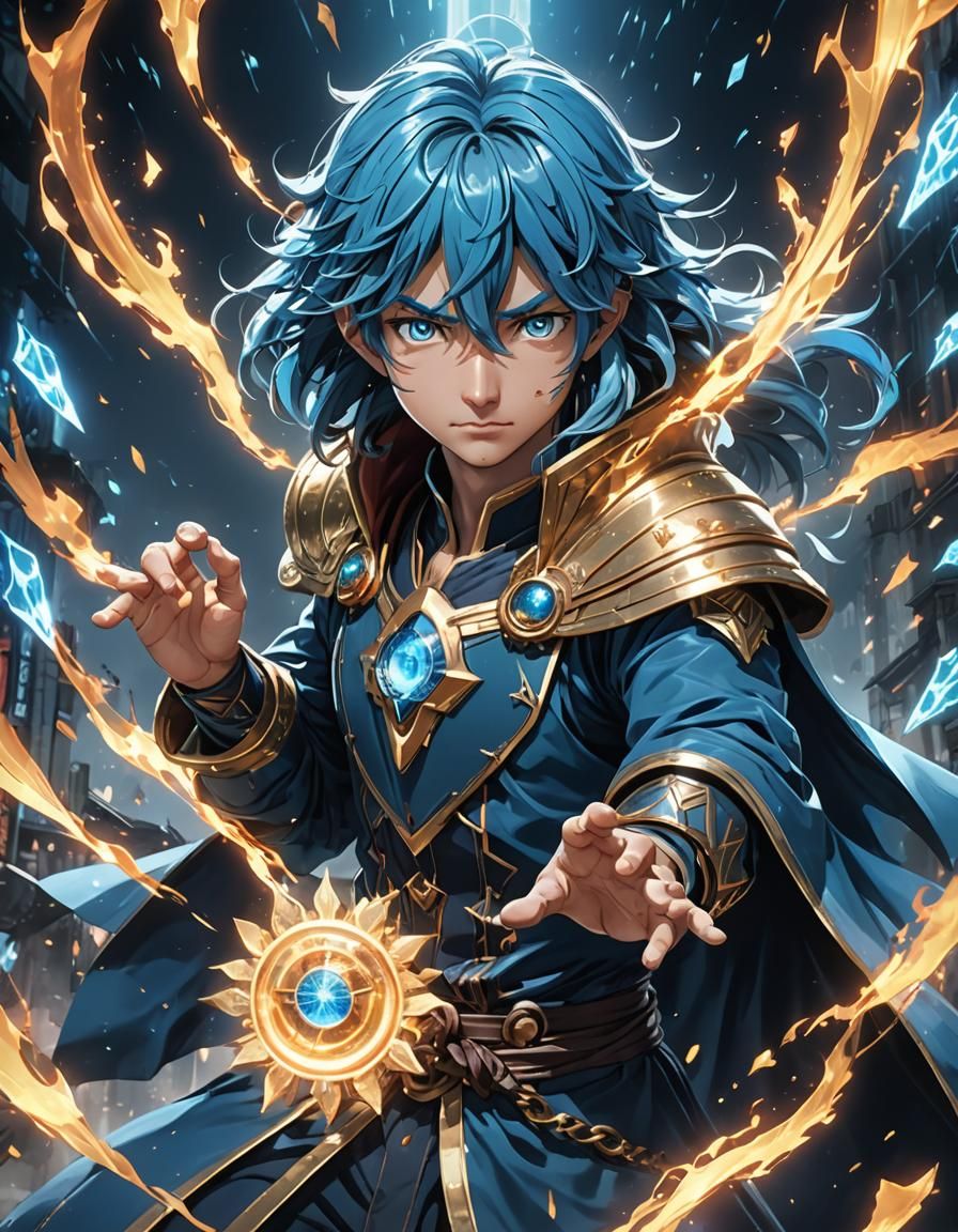 Doctor Fate: Justice League Wizard in Anime Style