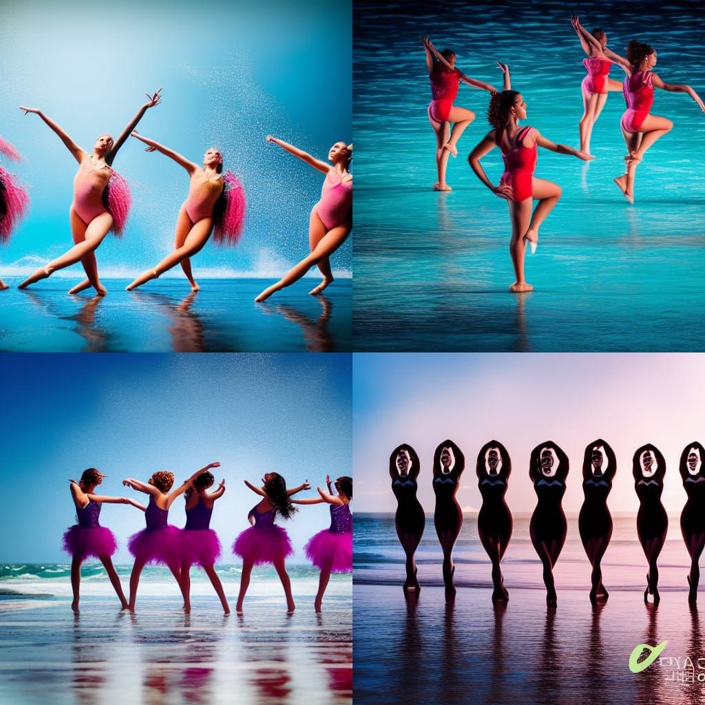 Dancers in a Fantastic Sea: Professional Photography