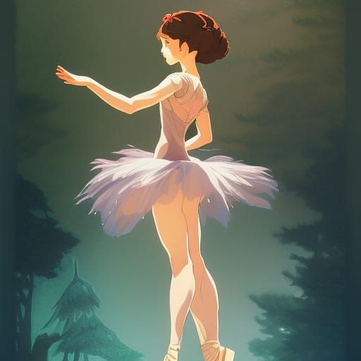 Studio Ghibli Ballerina: Detailed Concept Art