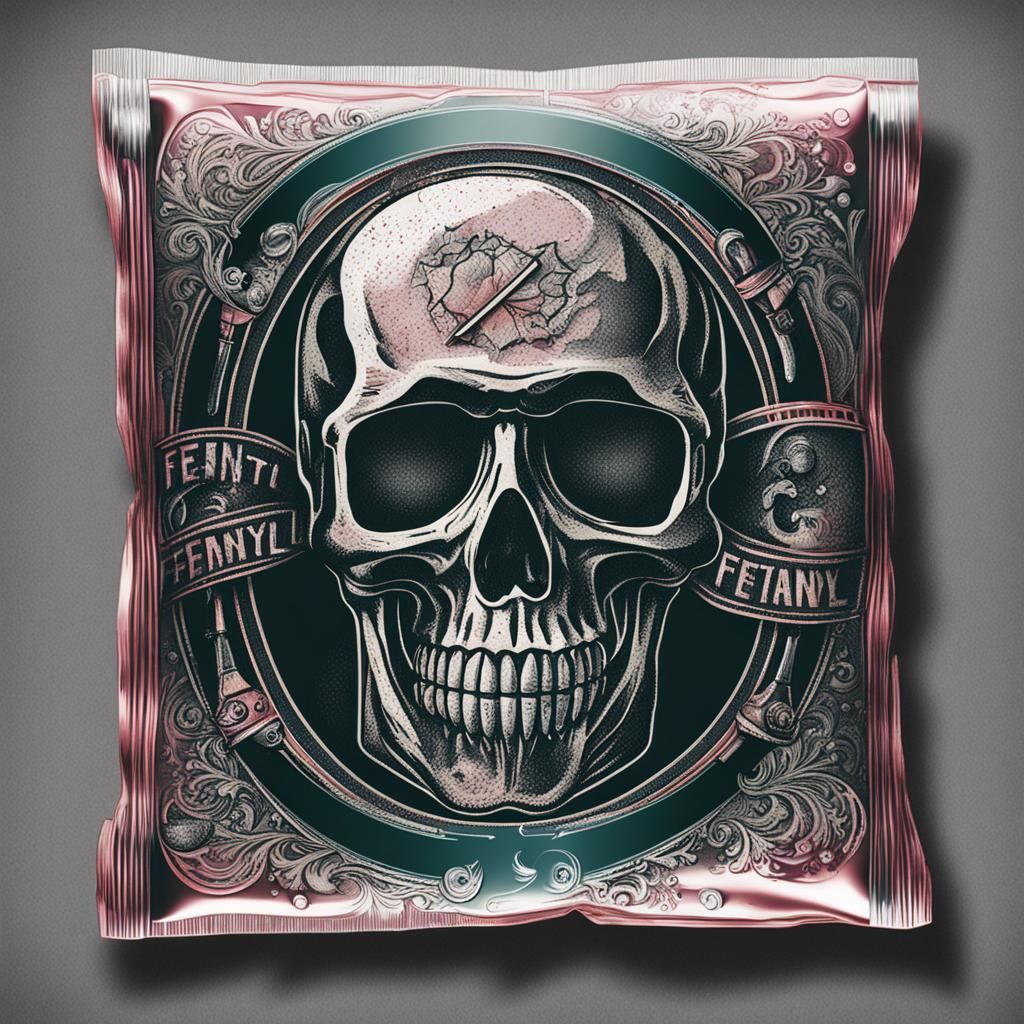 Conceptual Fentanyl Art: A Symbolic Depiction