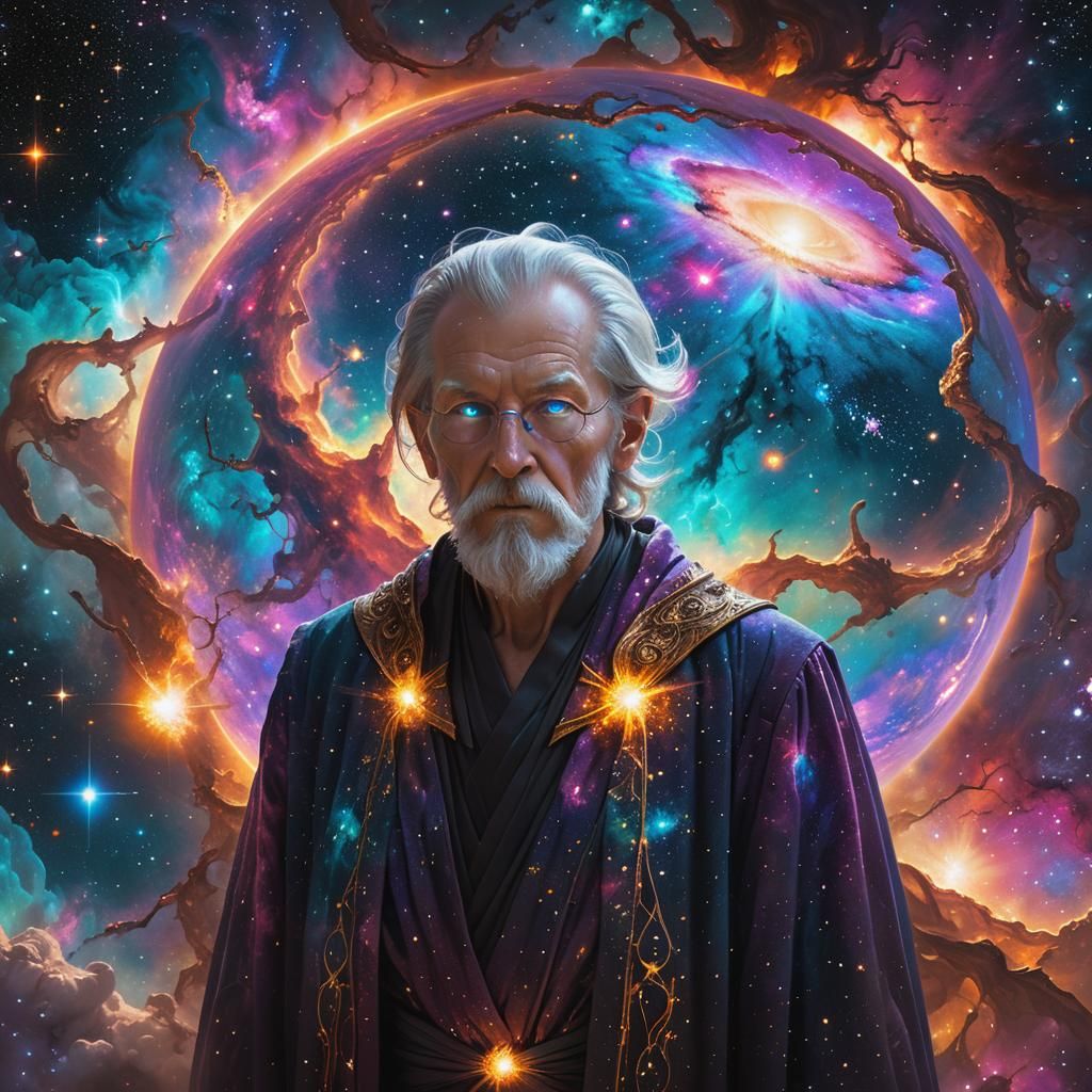 Arch Wizard Charges Power in Celestial Abyss