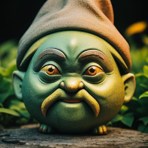 Joyful Gnome Earth Elemental in Golden Hour