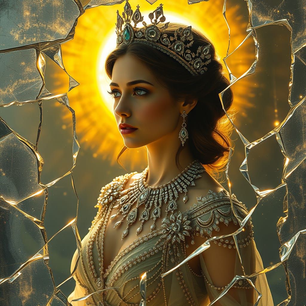 Regal Goddess in Shattered Mirror Halo