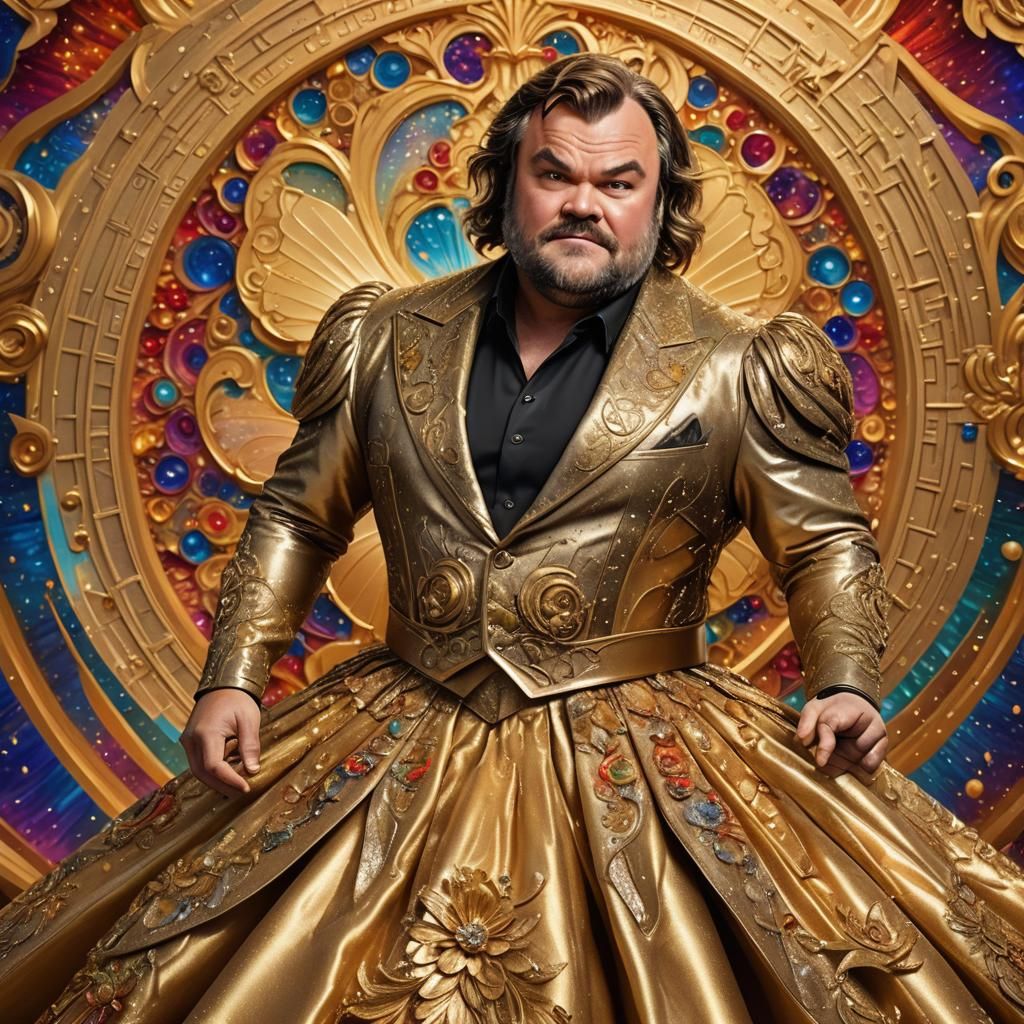 Jack Black as Disney Princess in 3D Style