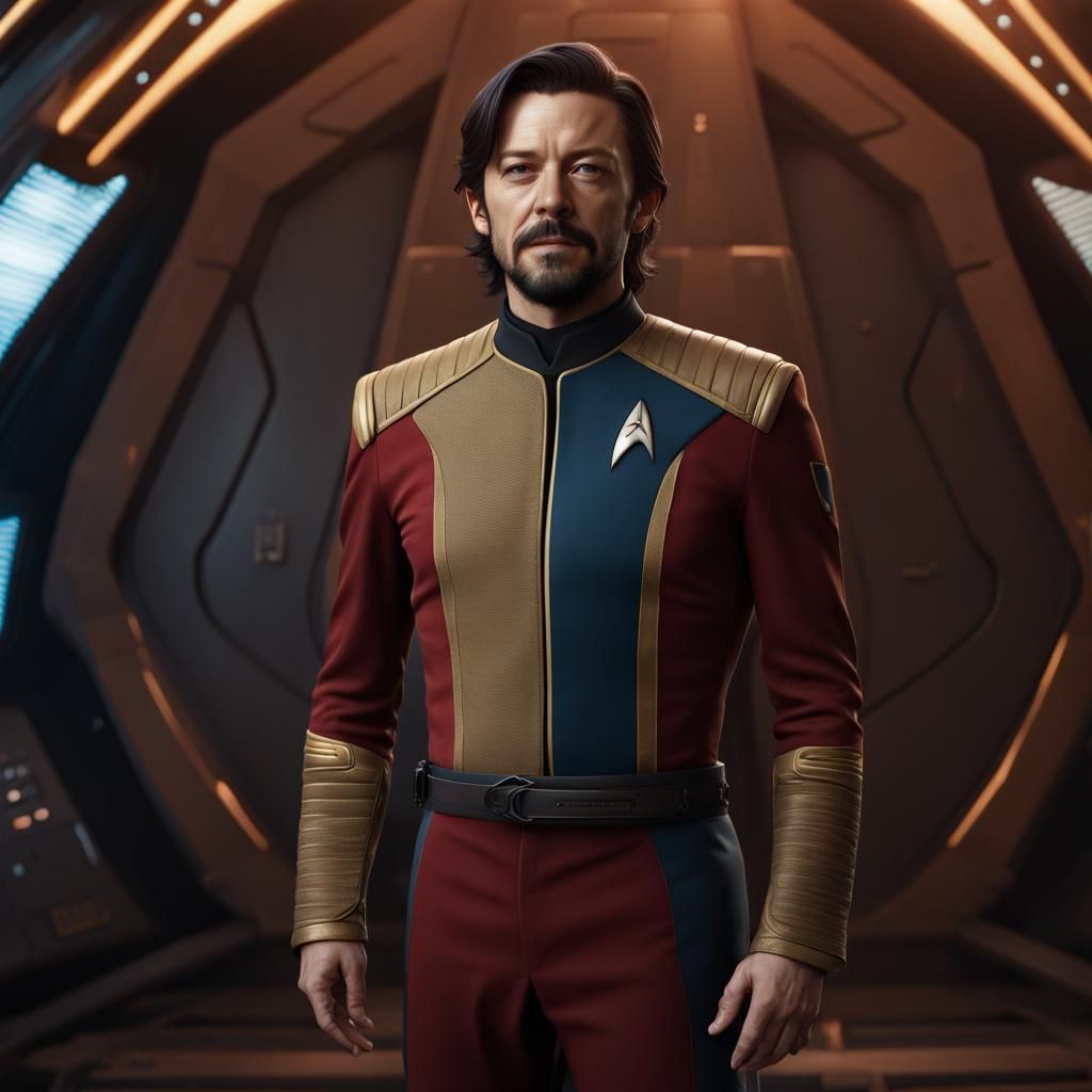 Diego Luna as Starfleet Officer: Detailed Matte Painting