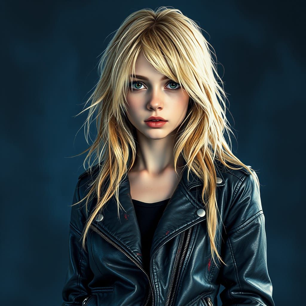 1980s Metal Rocker in Watercolor and Ink