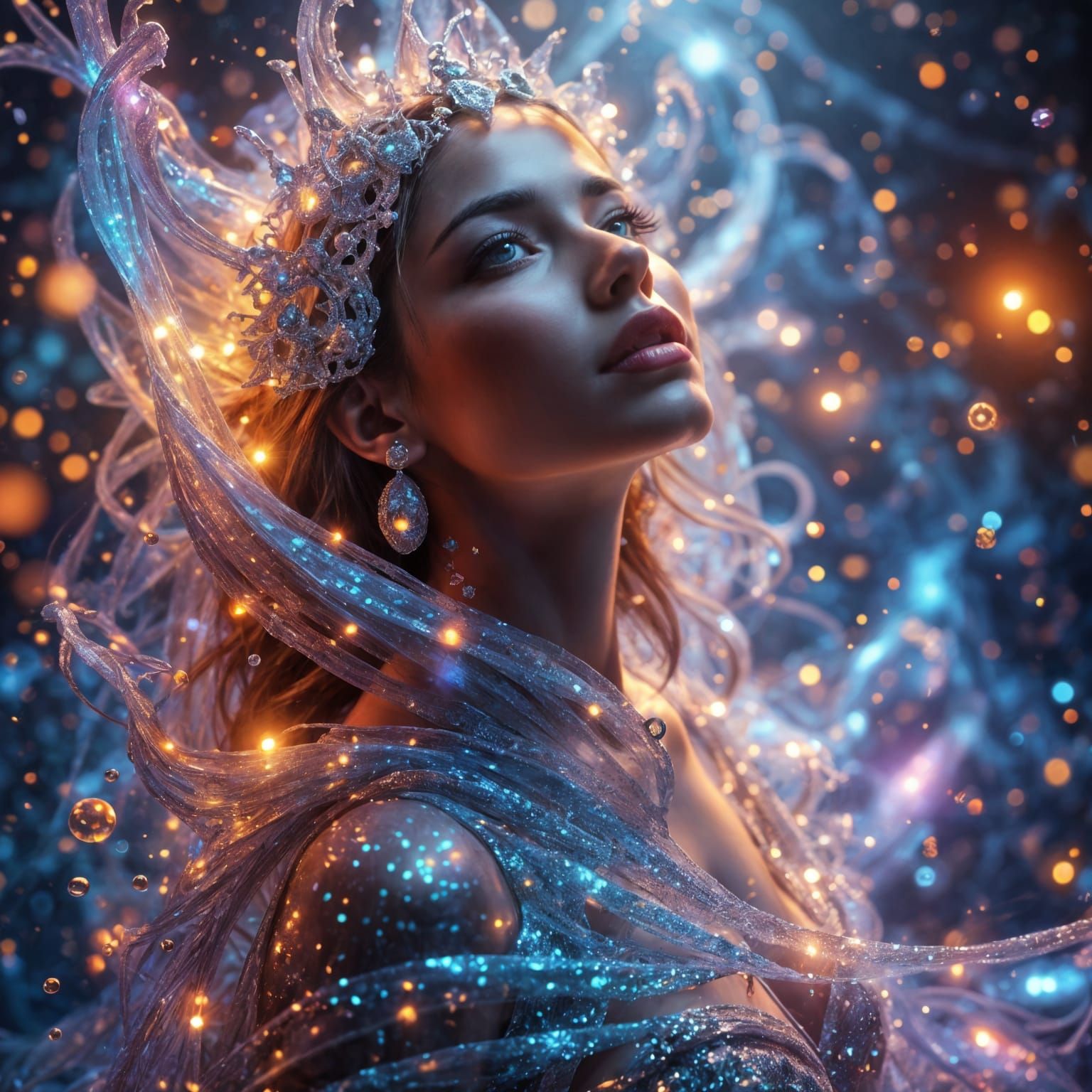 Gemini as Holographic Diamond Nanomaterial Render