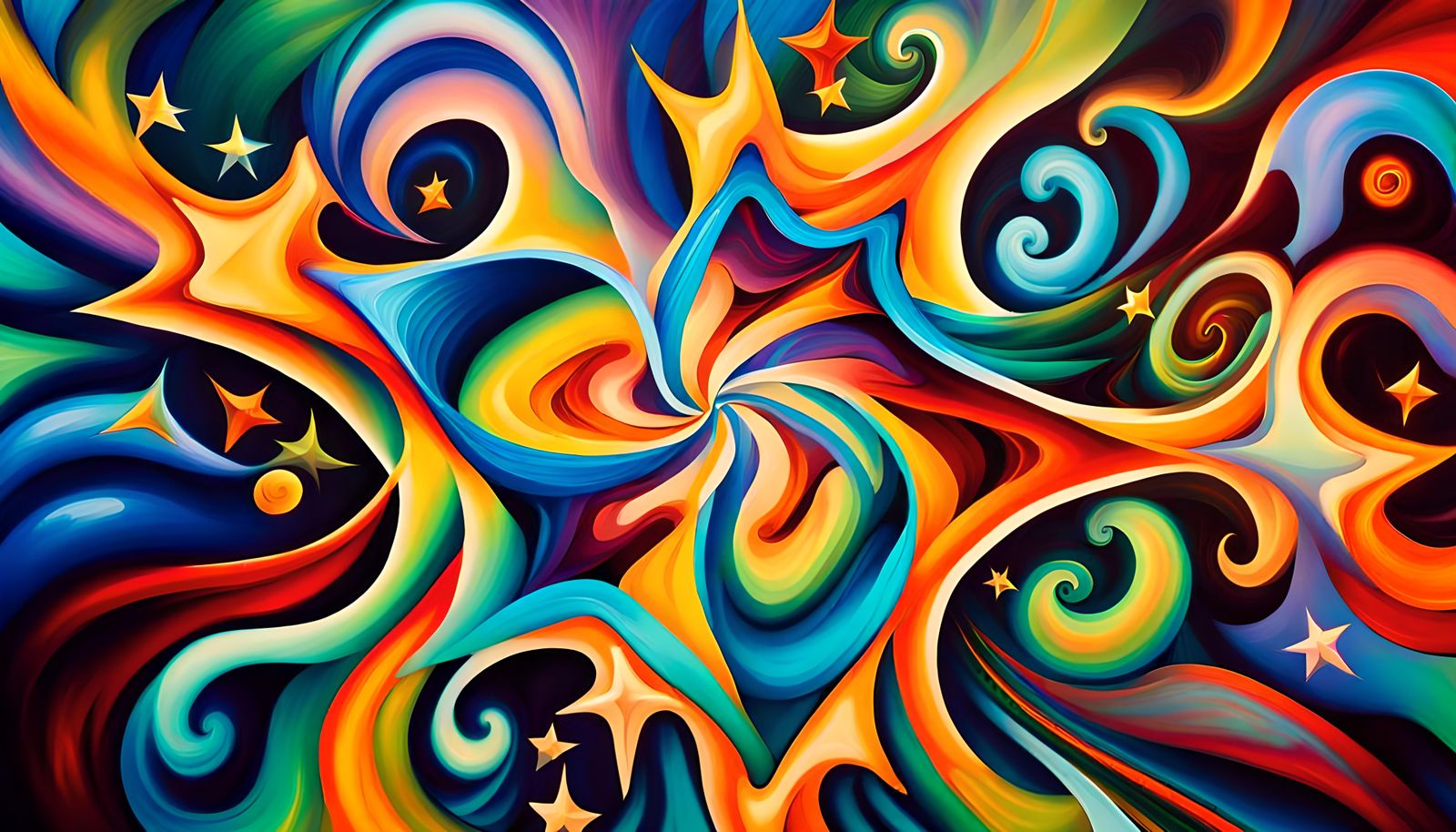 Iridescent Stars in Electromagnetic Plasma Maelstrom as Naiv...