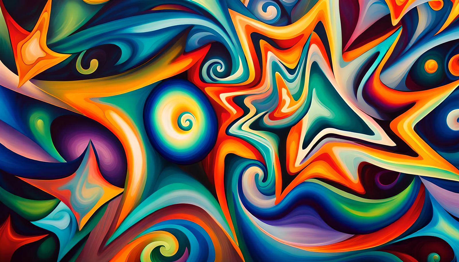 Iridescent Stars in Electromagnetic Plasma, Naive Art