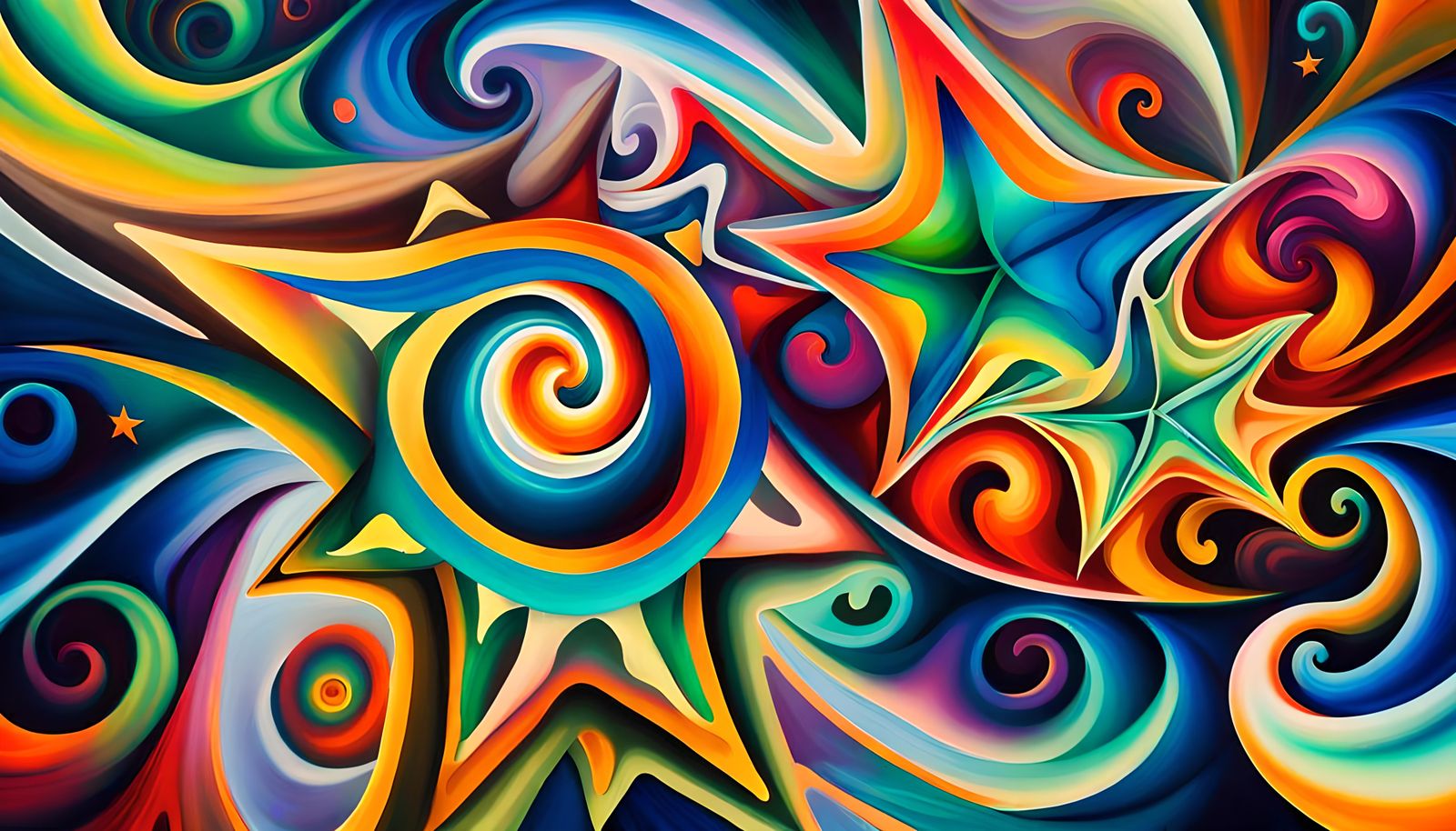 Iridescent Stars Linked by Electromagnetic Coils