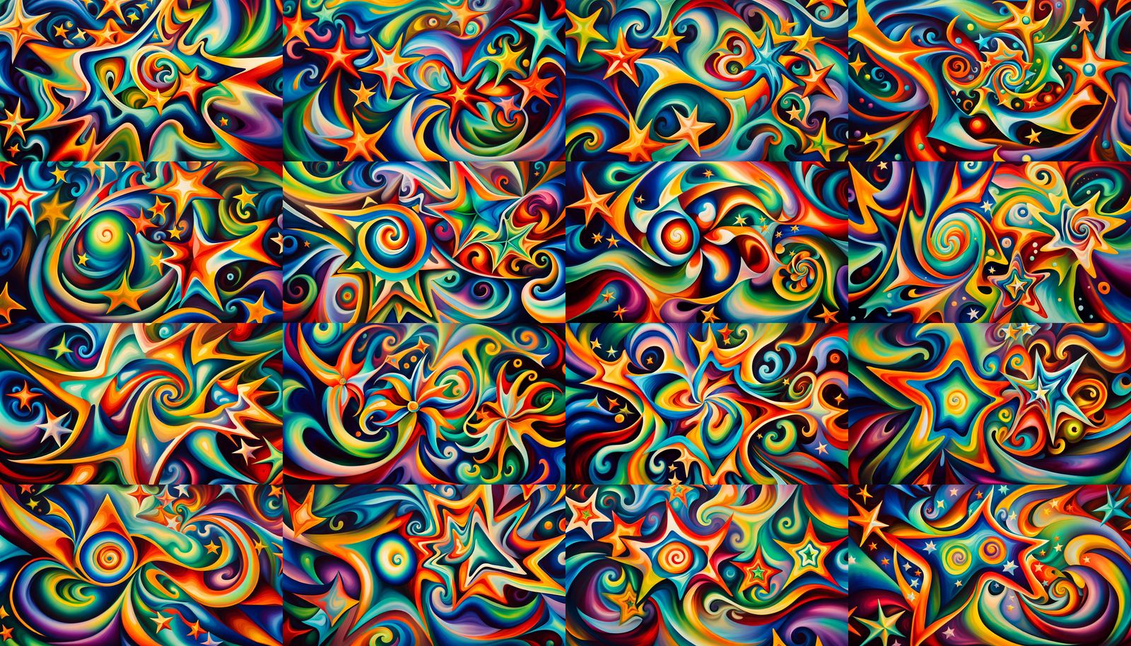 Iridescent Stars Connected in Electromagnetic Plasma: Naive ...