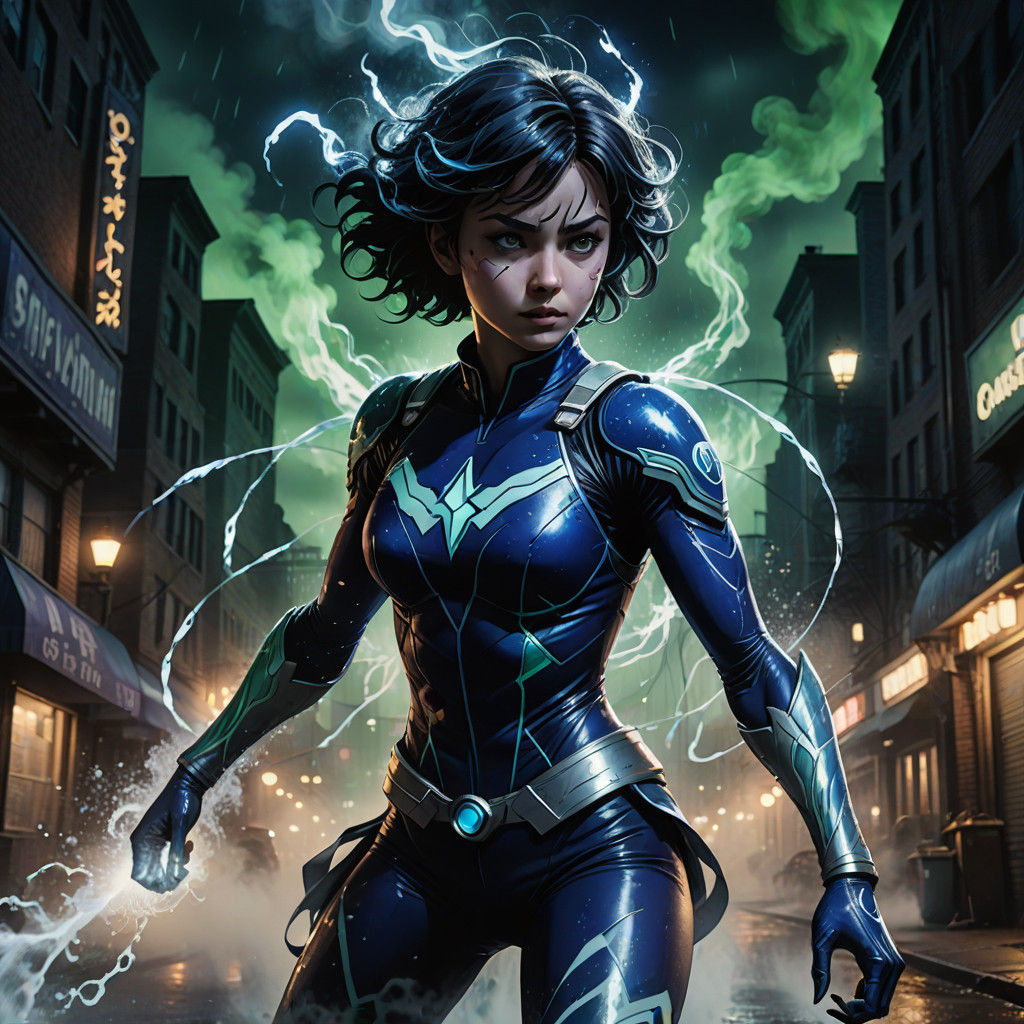 Ethereal Sailor Mercury Summons Dark Water Powers in City St...